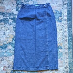 Westbound Blue Denim Pencil Skirt